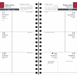 Satura bloks Midi Spirex Nedēļa, 85x162mm