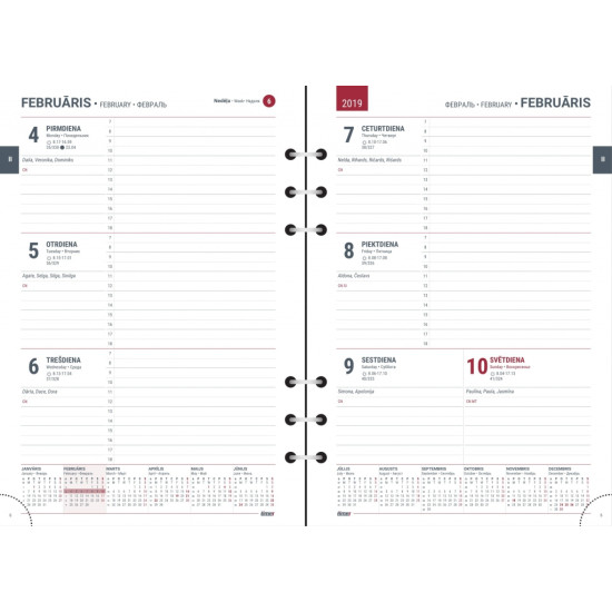 Satura bloks Maxi Nedēļa A5
