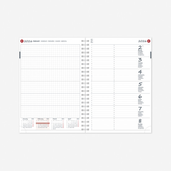 Satura bloks Unika Nedēļa A5
