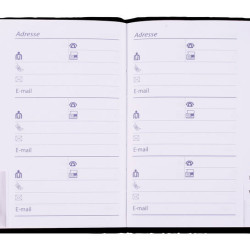 Adrešu grāmata TopPoint, 8.7x15.4cm, asorti