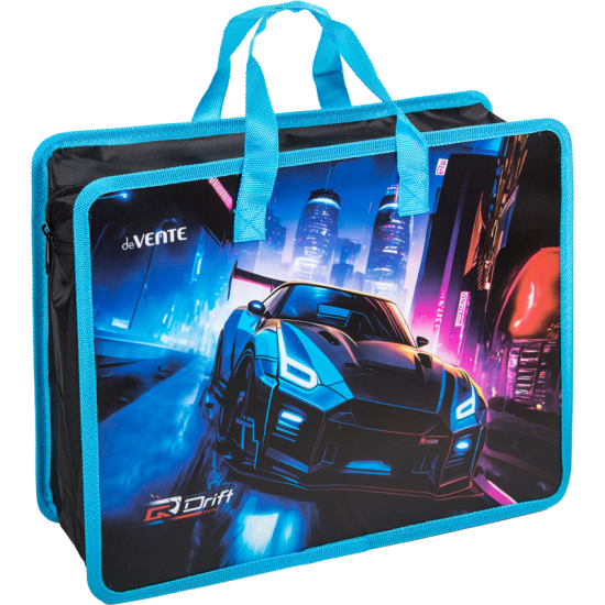 Mape ar rāvējslēdzēju DeVente Drift A4, 36x28x8cm