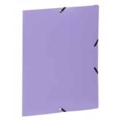 Mape ar gumijām Viquel Chemise A4, plastikāta, matēta, violeta