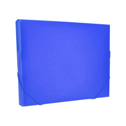 Mape-kārba ar gumiju College A4, 700mikr., 30mm, zila