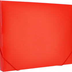 Mape-kārba ar gumiju College A4, 700mikr., 30mm, sarkana