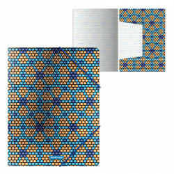 #Mape ar gumiju Erich Krause Blue&Orange Beads,  A4