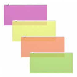 Пакет на мол. EK ZIP Fizzy Neon Travel 255х130мм 47076 ассорти