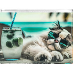 Mape ar slīdošu slēdzi Panta Plast CHILLOUT CAT, A4