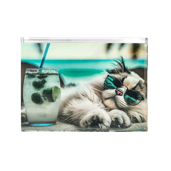 Mape ar slīdošu slēdzi Panta Plast CHILLOUT CAT, A4