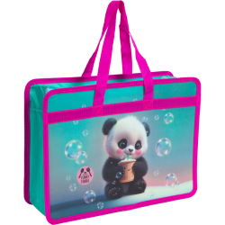 Mape ar rāvējslēdzēju deVente Yummy Panda A4, 34x25x10cm