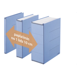 Mape-ātršuvējs PLUS ZeroMax ar paplašinājumu A4, zila