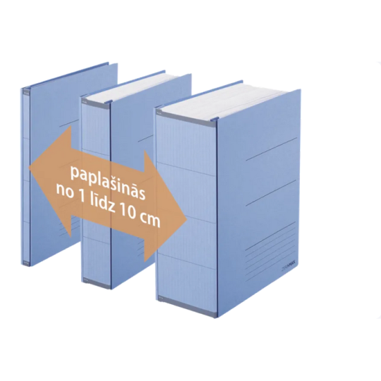 Mape-ātršuvējs PLUS ZeroMax ar paplašinājumu A4, zila