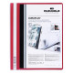 Папка Durable Duraplus A4+ с карманом прозрачная красная