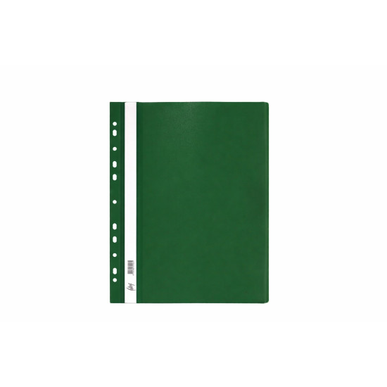 Mape-ātršuvējs College A4, ar perforāciju, tumši zaļa