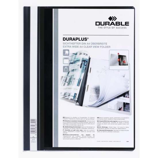 Папка Durable DuraPlus A4 с карманами