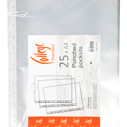 Dokumentu kabata College Standart A4, 55-60mic, 25gab/iep, glancēta