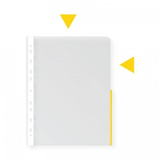 Папка College "Document Wallet", Yellow, Мгновенная Идентификация