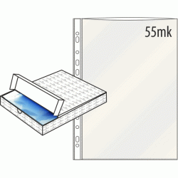 Dokumentu kabata DURABLE A4, 55mikr., glancēta, 100 gab/iep