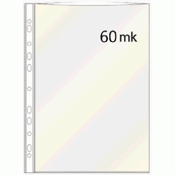 Dokumentu kabata Q-CONNECT A4, 60mikr., glancēta, 50 gab/iep