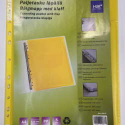 Презентационная папка HSK Kiletasku, Yellow, Расширяемая конструкция