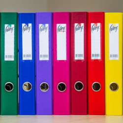 Mape-reģistrs College A4, 5cm, PP+PP, balts