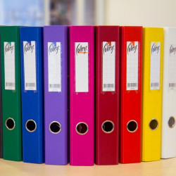 Mape-reģistrs College A4, 5cm, PP+PP, tumši zils