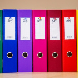 Mape-reģistrs College A4, 7cm, PP+PP, dzeltens