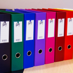 Mape-reģistrs College A4, 7cm, PP+PP, balts