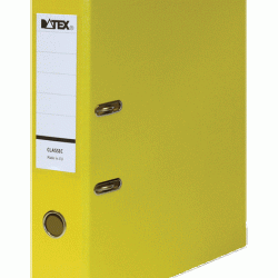 *Mape-reģistrs DATEX CLASSIC, A4, 7,5 cm, dzeltens