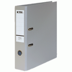 *Mape-reģistrs DATEX CLASSIC, A4, 7,5 cm, pelēks