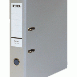 *Mape-reģistrs DATEX CLASSIC, A4, 7,5 cm, pelēks