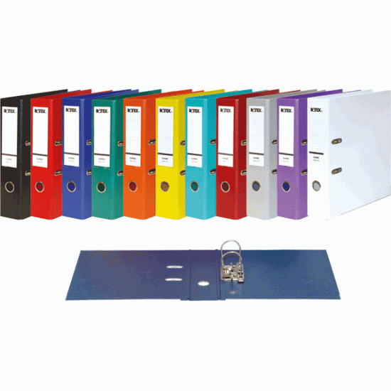 Mape-reģistrs DATEX CLASSIC, A4, 7,5 cm, pelēks