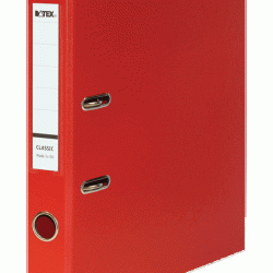 *Mape-reģistrs DATEX CLASSIC, A4, 5 cm, sarkans