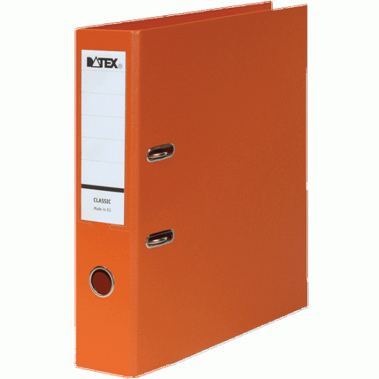 *Mape-reģistrs DATEX CLASSIC, A4, 7,5 cm, oranžs