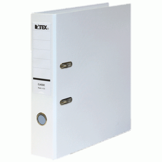 *Mape-reģistrs DATEX CLASSIC, A4, 7,5 cm, balts