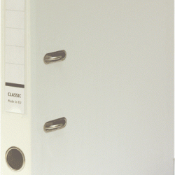 Mape-reģistrs DATEX CLASSIC, A4, 5 cm, balts