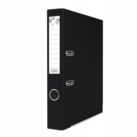 Mape-reģistrs BASIC, A4, 5 cm, melns
