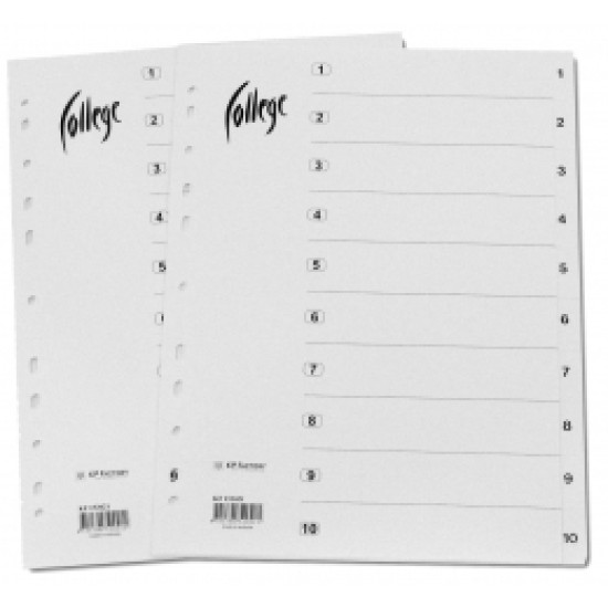 Разделители College "KF152031", White, Повышенная Прочность