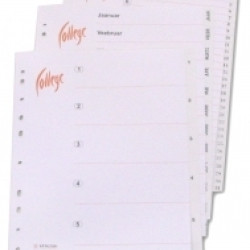 Разделители College "KF151015", White, нумерованные 1-31