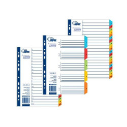 Plastikāta sadalītājs Forpus, A4, 1-5, krāsains