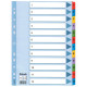 Разделители Esselte "Index", Multicolor, Усиленные майларом