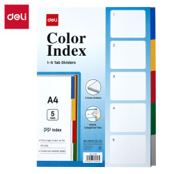 Разделители DELI "5723A", Multicolor, С пленочным покрытием