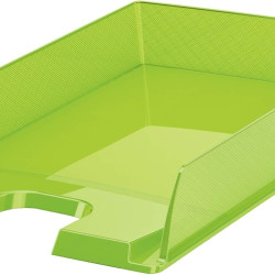 Horizontāls plaukts Esselte Europost A4, plastmasas, caurspīdīgs, zaļš