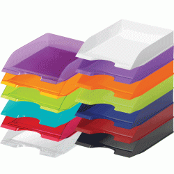 Горизонтальный лоток для документов Durable Basic синий