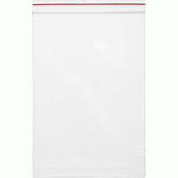 Пакеты Zip Lock deVENTE 60x80 мм 35 мкм прозрачные с красной полосой 100 шт