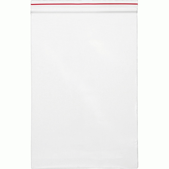 Пакеты Zip Lock deVENTE 60x80 мм 35 мкм прозрачные с красной полосой 100 шт