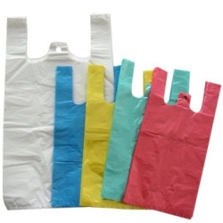Пакеты 30 + 16 x 52cm, 10my с ручками оранжевый, HDPE, в упаковке 100шт