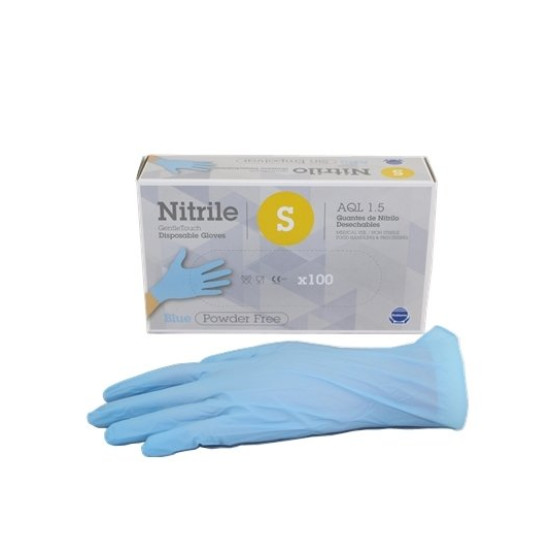 Vienreizlietojamie nitrila cimdi Gentle Touch S, 100 gab/iep., zili