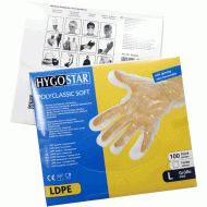 * Cimdi polietilēna kastītē, 100gab.