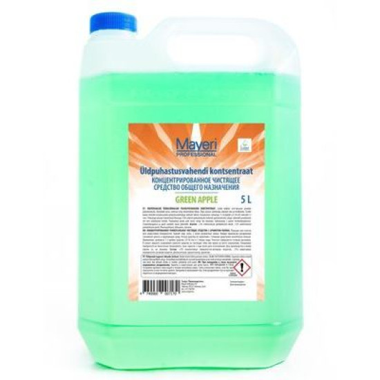Universāls tīrīšanas līdzekļa koncentrāts MAYERI GREEN APPLE, 5L