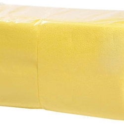 Салфетки Lenek 24x24см 400шт однослойные жёлтые
